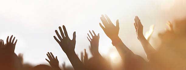 hands in the air because people enjoy learning