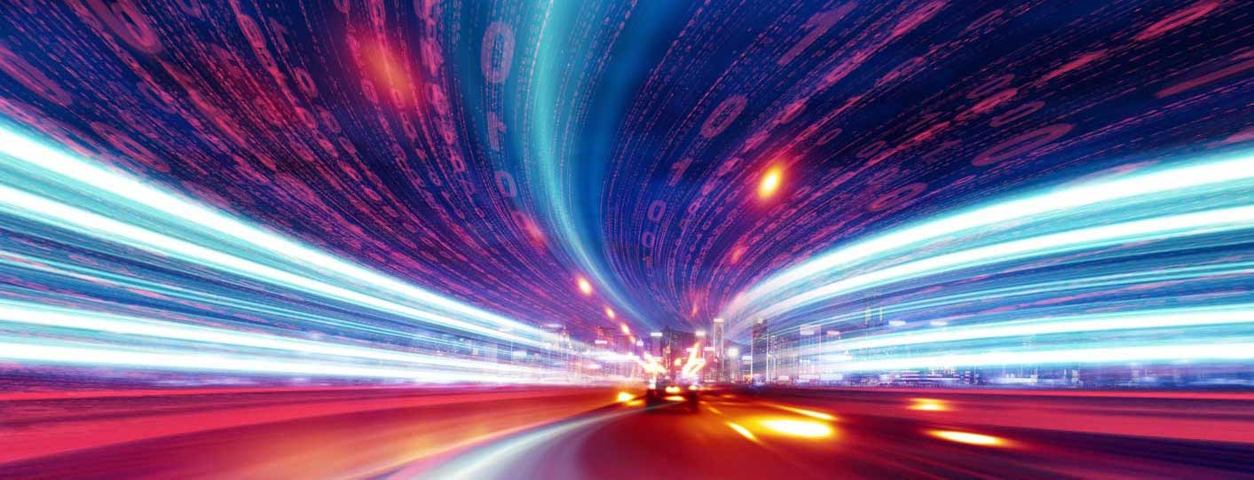 light trails from a performance engine